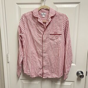 Petite Plume Red Striped Pajama Top - Jack